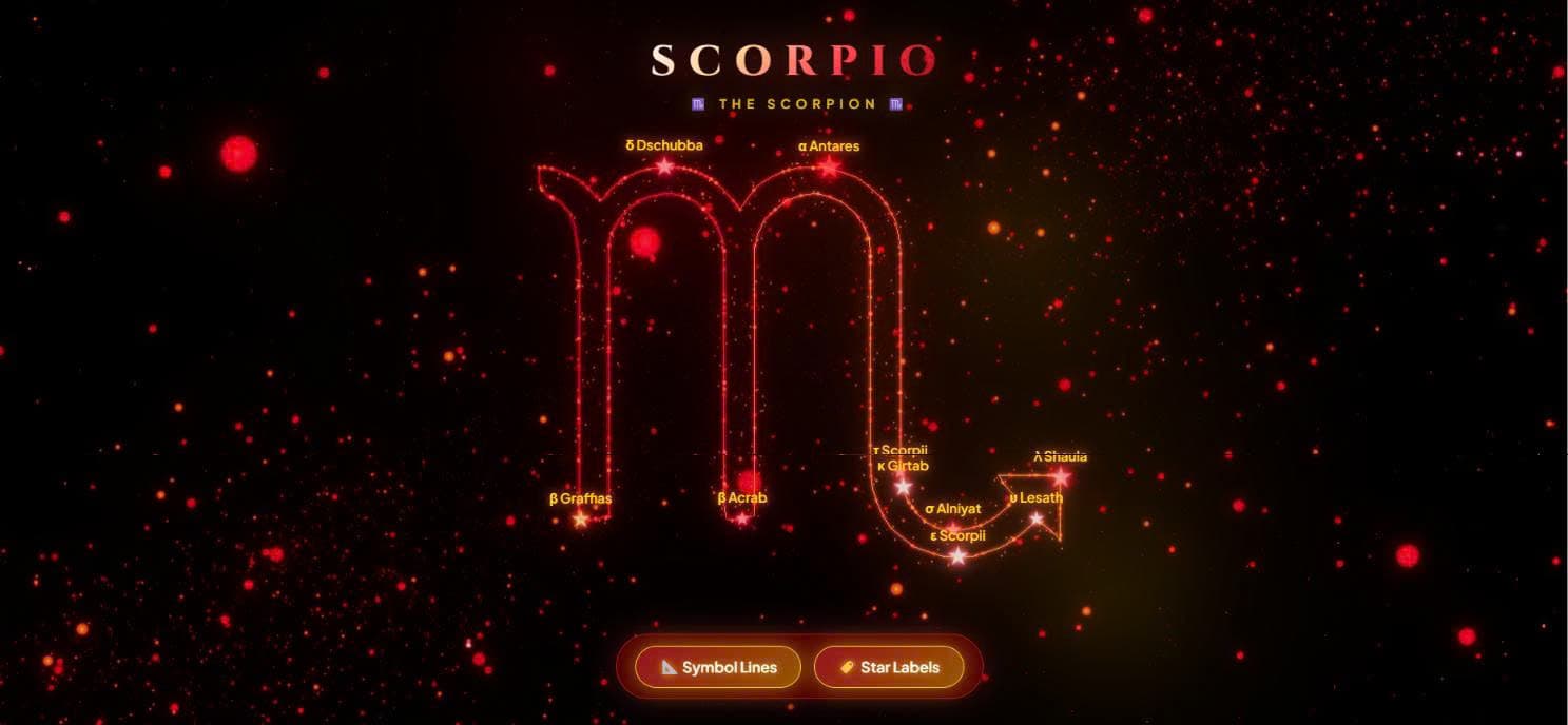 Scorpio ♏ - The Celestial Scorpion | Interactive 3D Live Wallpaper