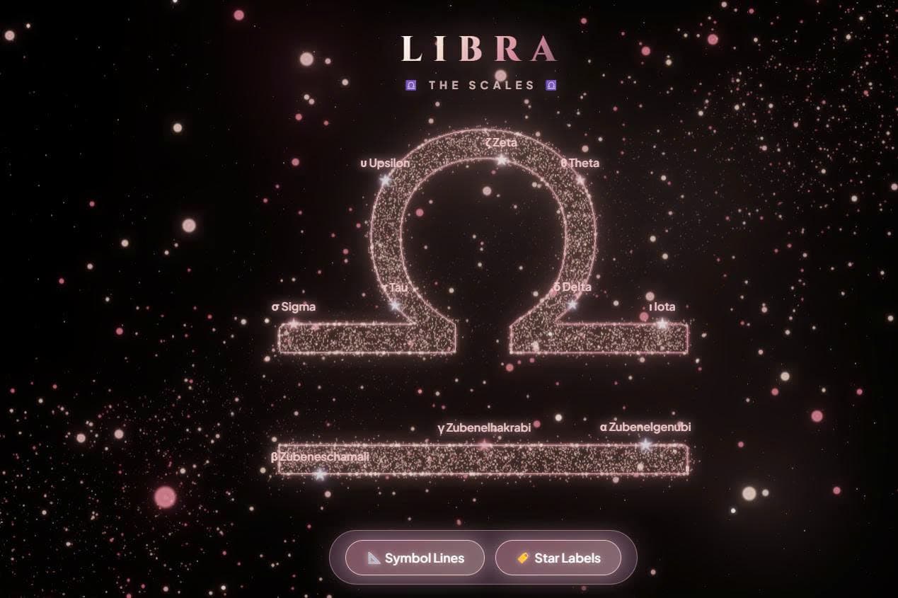 Libra ♎ - 3D Interactive Zodiac Constellation & Live Wallpaper