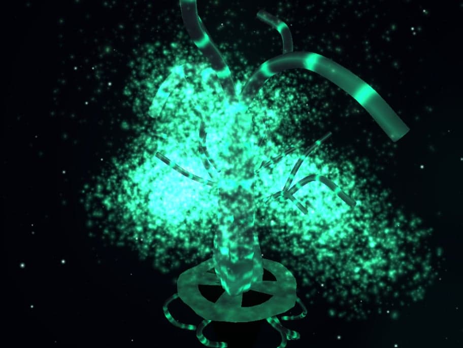 Yggdrasil 3D — Cosmic World Tree & Aurora Borealis · Ultra-Lightweight Interactive Web Art