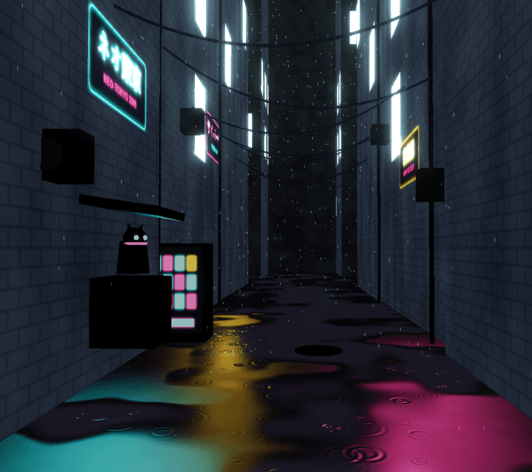 Neo-Tokyo Rain Alley 🏮 — Interactive 3D Cyberpunk Sanctuary & Ambient Live Wallpaper